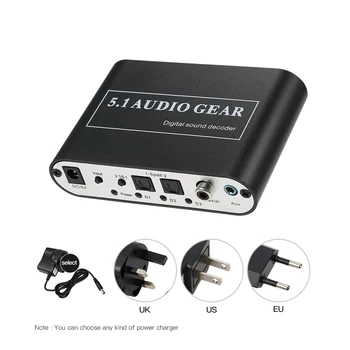 

5.1 Channel AC3/DTS Audio Gear Digital Surround Sound Decoder