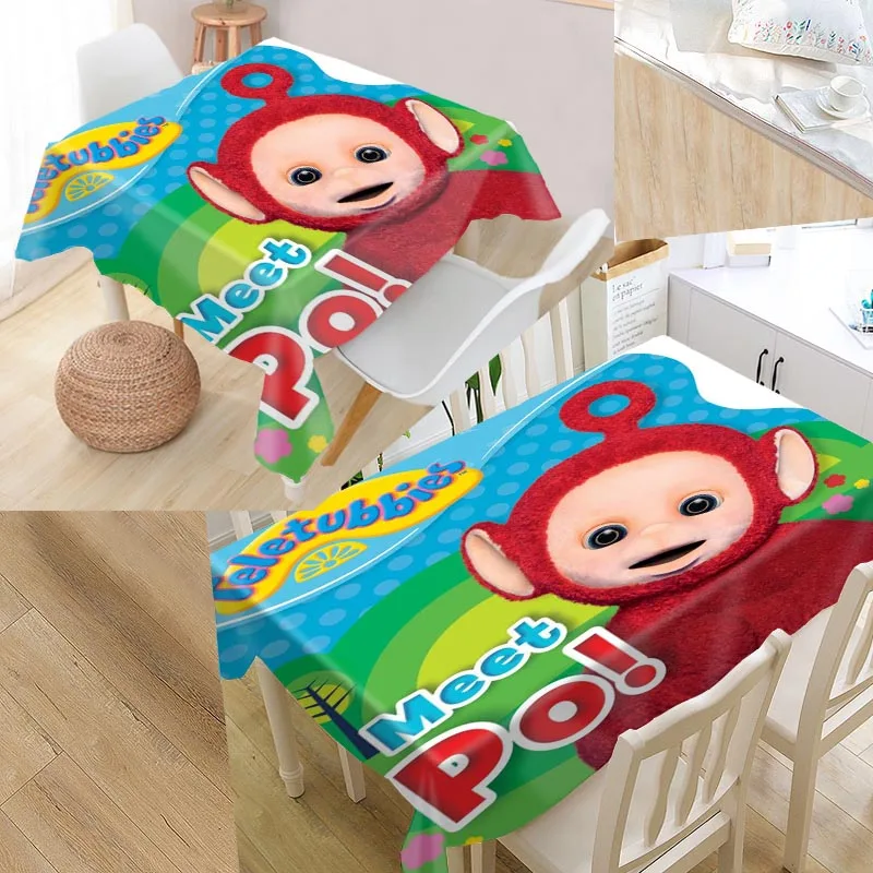 

Shunqian Custom teletubbies Tablecloth Square /Rectangular Tablecloth For Wedding Table Cloth Cover TV Covers Tea Tablecloth