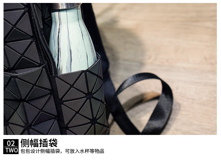  Lasen Bag New BaoBao Luminous Backpacks Female Fashion Girl Daily Backpack Geometry Package Sequins Folding Bao Bao School Bags (24)