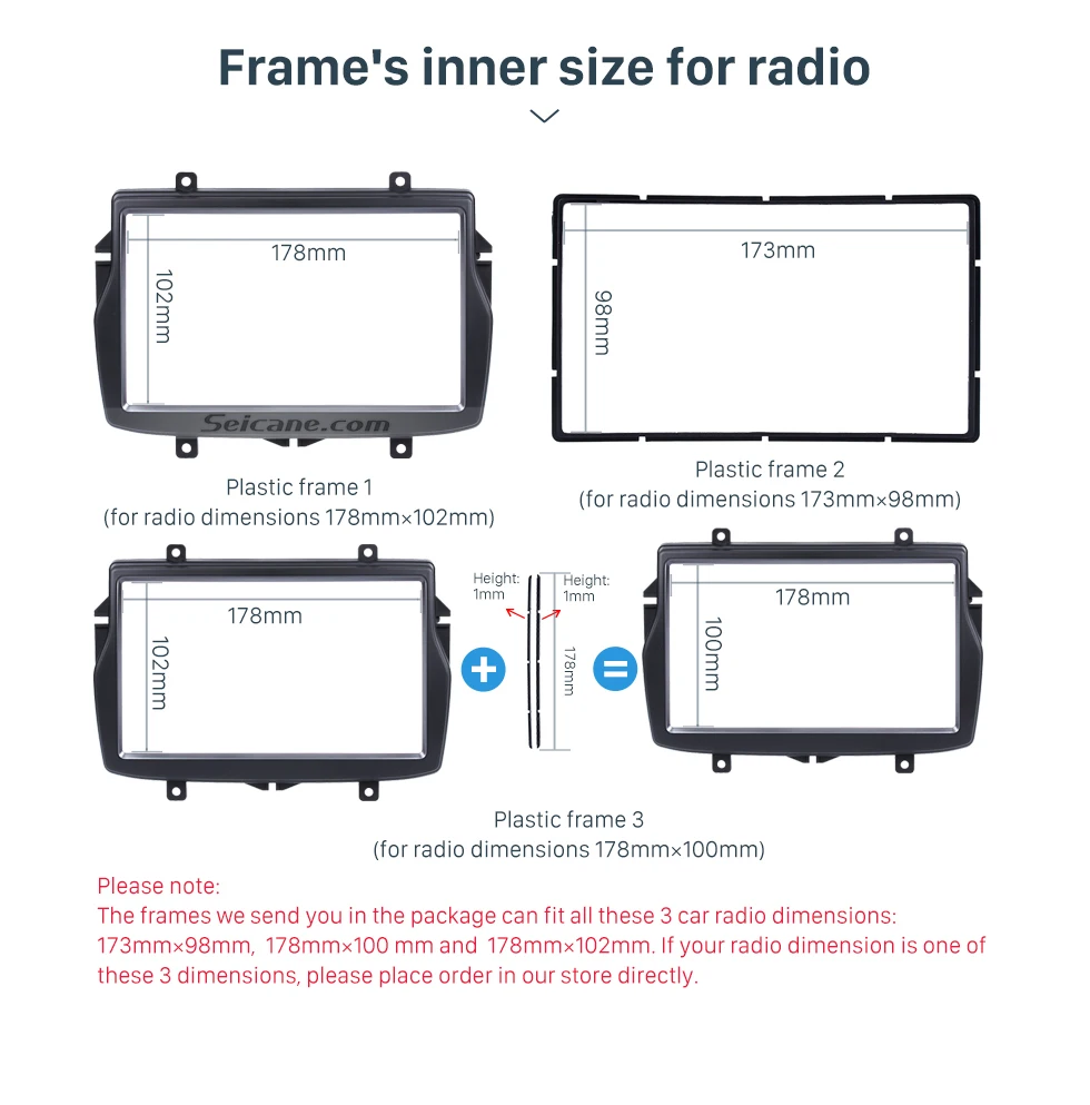 Seicane 2 Дин радио фасции Для Daewoo Royale русский/ЛАДА Веста стерео установка монтируется рамка панель установка