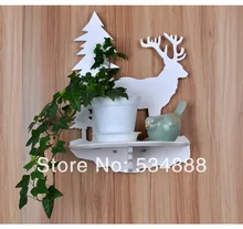 Rack Stands No-paint eco-innovative special garden carved flower wall shelf wall shelf racks Free shipping