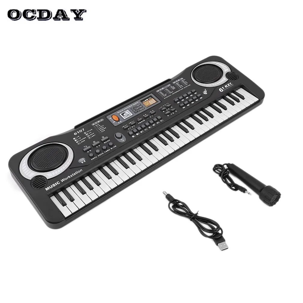 

New Musical Instrument Toy Multifunction 61 Keys Digital Music Electronic Keyboard Board Toy Gift Children Developmental Toys