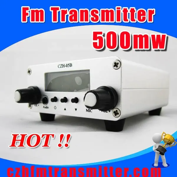 CZH 05B 0.5w Fm transmitter PLL 76 108Mhz Radio Broadcast FREE SHIPPING