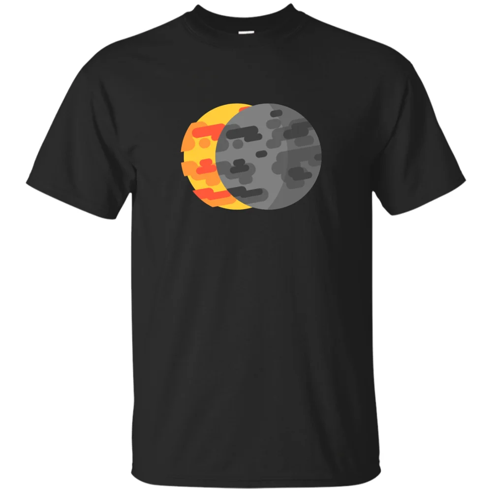 

Solar Eclipse Sun Moon Cartoon Style Pixel Poly Inspired Nutshell TShirt