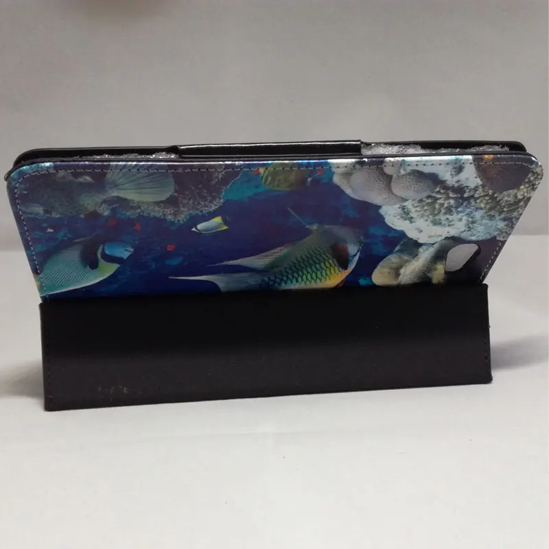 Myslc Printed Pu Leather Cover For Irbis TZ709 7 inch Tablet Magnetic Stand Case | Компьютеры и офис