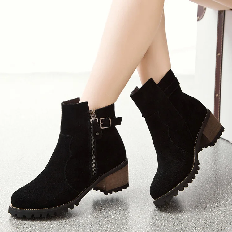 botas cortas de cuero