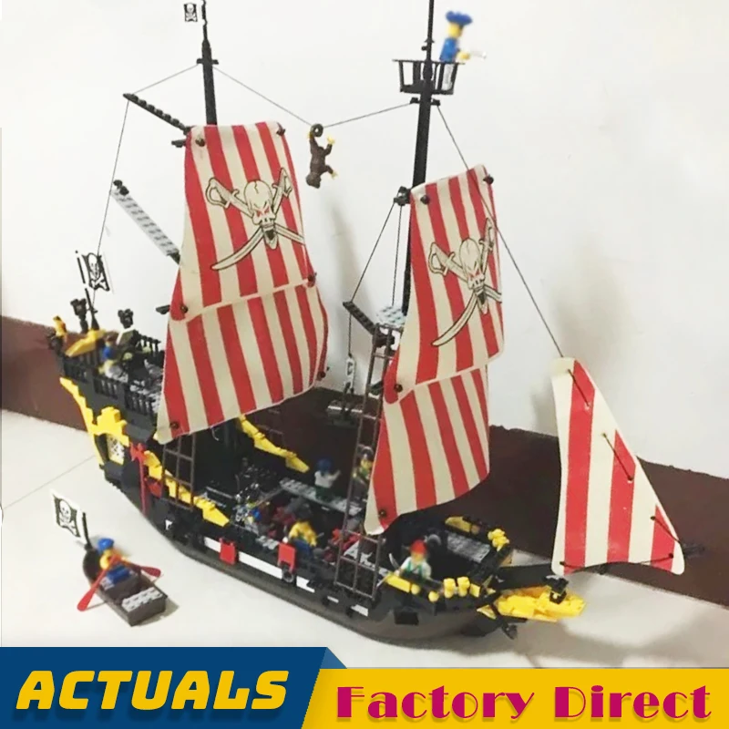 

Pirates of Caribbean Ship Black Pearl Model Building Block Bricks Toys for Kids LegoINGlys 6285 10040
