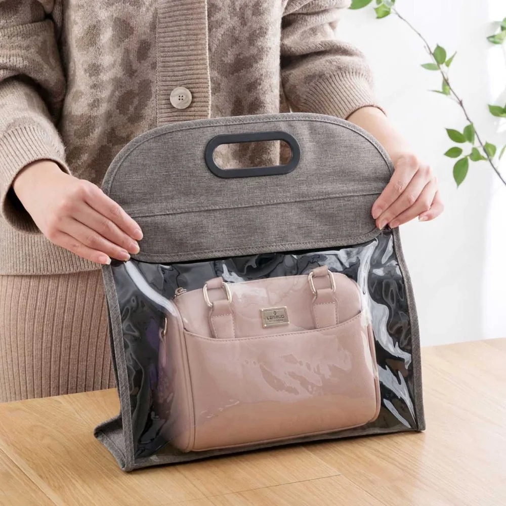 

Dust-proof Storage Bag Handbag Purse Clutch Dust Cover Bag Protector Holder Hanging Wadrobe Closet