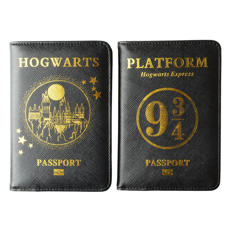 DIKEDAKU Hogwarts, держатель для паспорта, Rfid, унисекс, из искусственной кожи, Hogwarts 9 3/4, на платформе, кошелек для паспорта, дорожная Обложка для паспорта