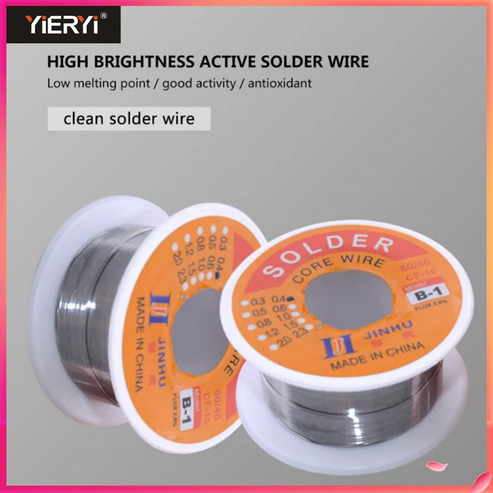 

Solder Wire 0.3/0.4/0.5/0.6/0.8/1.0mm Diam 60/40 63/37 Clean Rosin Core Welding Tin Lead Solder Iron Wire Reel Soldering Tools