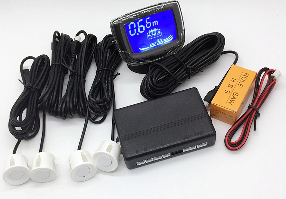 

LCD Parking Sensors Display Monitor Rearview Car Parking Assistance Backup Radar System 4 sensors Reverse Radar Car Accessories