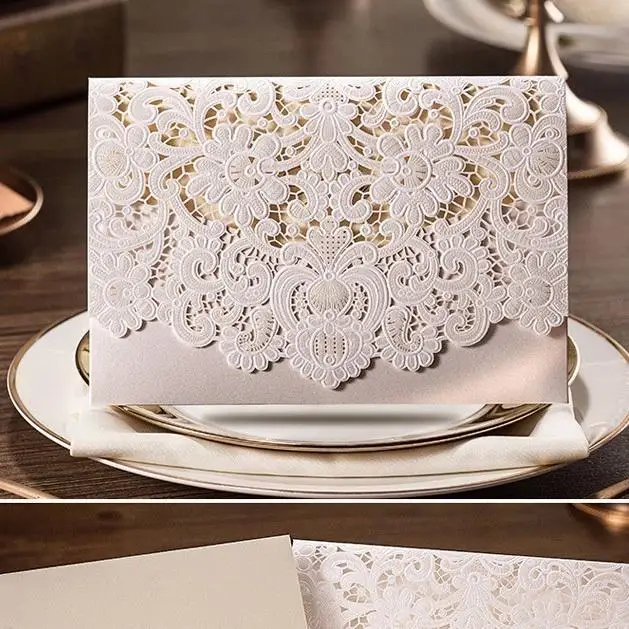 50pcs pack design rustic romantic relief white elegant blank printable coupons