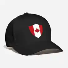 Канадский щит заказной вышитый футбольный ГЕРБ ЗНАЧОК хоккейный флаг кленовый лист Квебек унисекс крутая изогнутая Кепка для папы