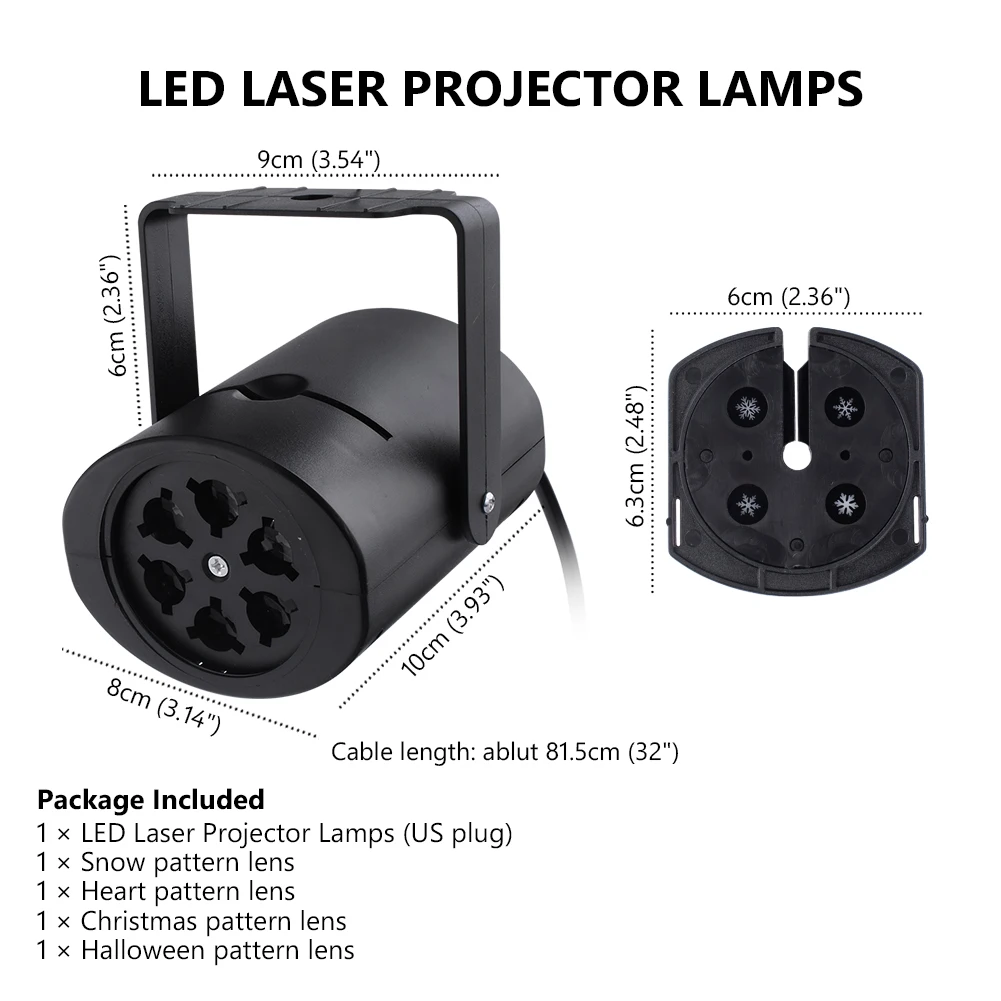 Рождественский светодиодный лазерный Ландшафтный проектор, анимационный эффект, для помещений, Хэллоуин, проектор, 4 узора, снежинка/сердце, лазерный светильник