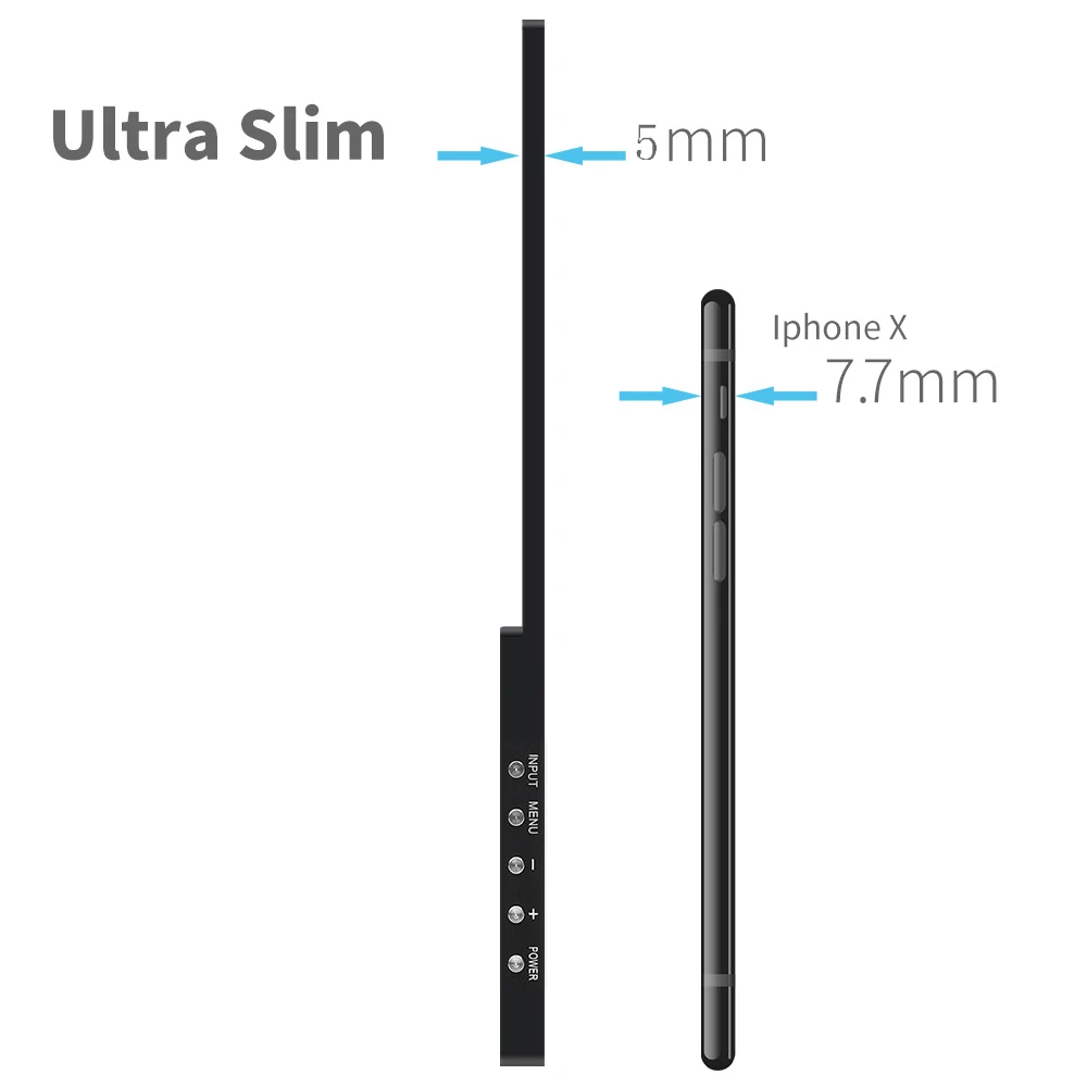13 3 дюймовый портативный ЖК монитор 3840*2160 USB type C ips HDR дисплей для смартфона