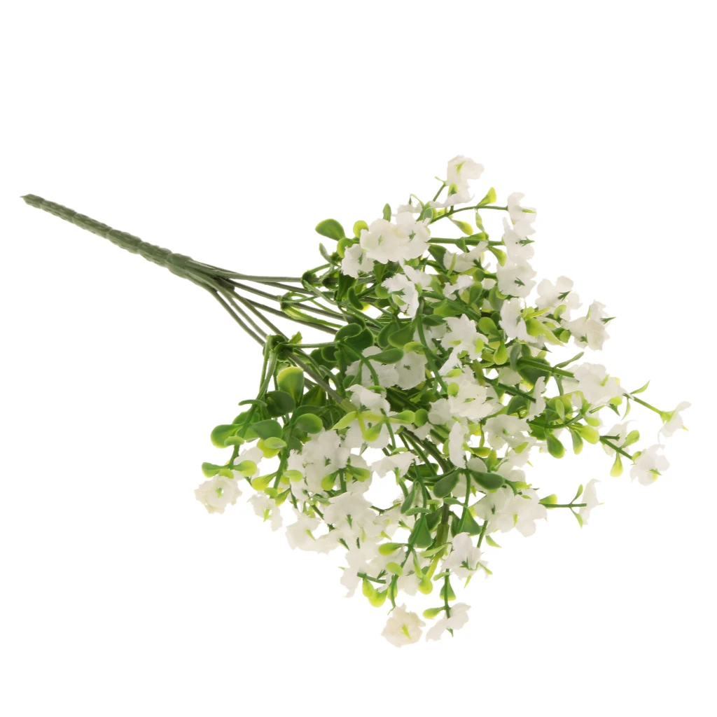 10Pcs Babies Breath FlowerS Artificial Gypsophila Bridal Bouquets Lifelike Flowers For Wedding Home DIY Decor