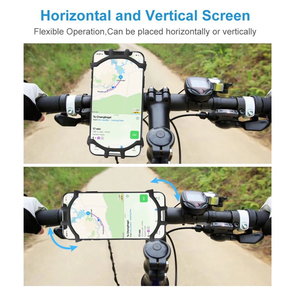 FLOVEME Fahrrad Telefon Halter Silikon Telefon Stehen Halterung Motorrad Fahrrad Telefon Halter Len