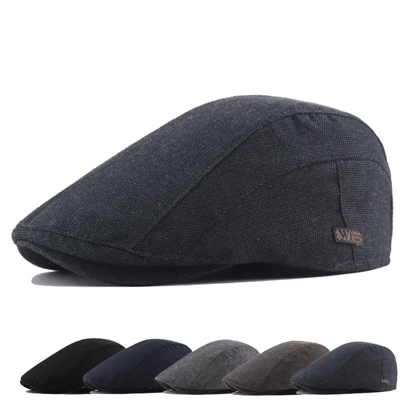 

Hats Caps Men Solid Color Stitching Newsboy Cap for Men and Women Beret Adjustment Cap Octagon Hats Men Black Beret French Hat