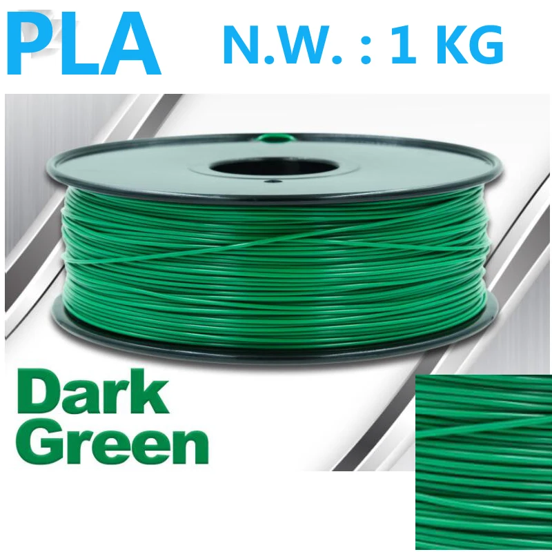 عالية intensit pla خيوط 3d طابعة خيوط USA الطبيعي الخام المواد pla 1.75 3d البلاستيك خيوط 1 كجم impressora 3d خيوط