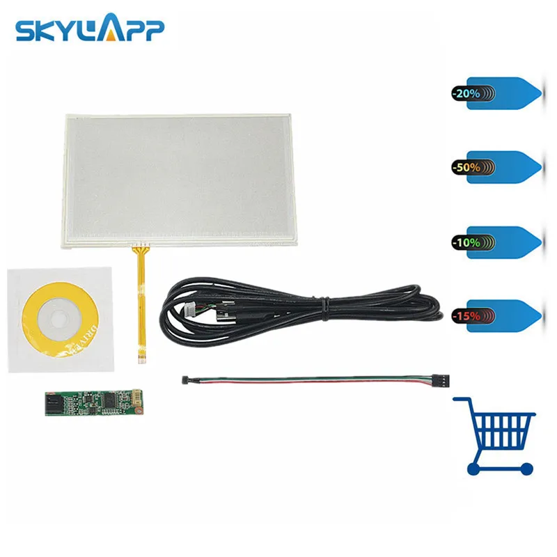 Skylarpu Новый 7-дюймовый 4-проводной резистивный сенсорный экран для AT070TN90 AT070TN94 AT070TN92