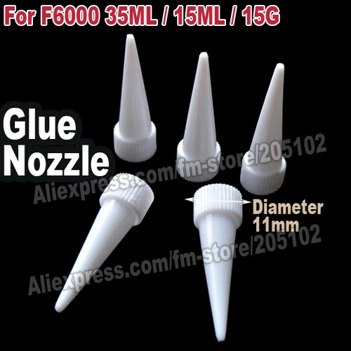 10pcs/lot Glue Nozzle for F6000 50g 25g 15g 15G Adhesive easy work for