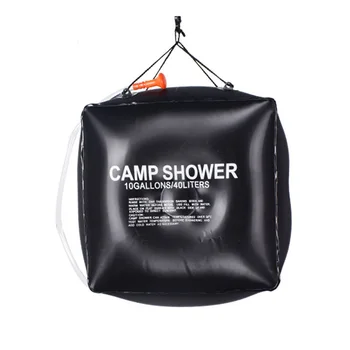 

New Solar Heated Shower Bag Heating Bathing 40L Portable for Outdoor Camping Hiking XD88