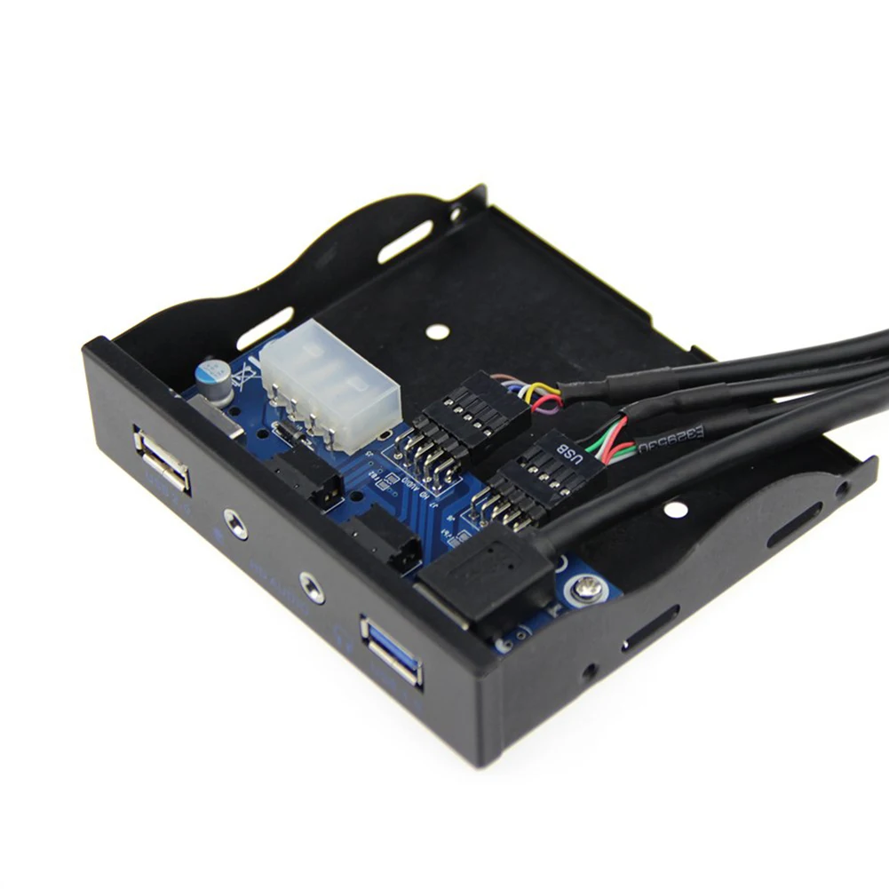 حار USB 3.0 2.0 HD الصوت قرص مرن خليج محور Mic PC الجبهة لوحة ملحقات الكمبيوتر حار USB 3.0 2.0 HD الصوت قرص مرن خليج محور Mic PC الجبهة لوحة ملحقات الكمبيوتر