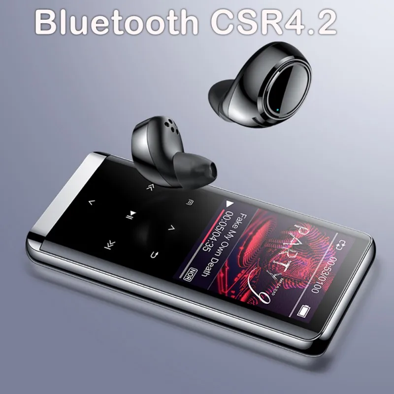 

8GB Ultra thin MP3 Playe OTG MP3 Player Voice Recorder Bluetooth 4.2 Touch Screen 1.8inch Mini Portable HIFI 5D Music Player