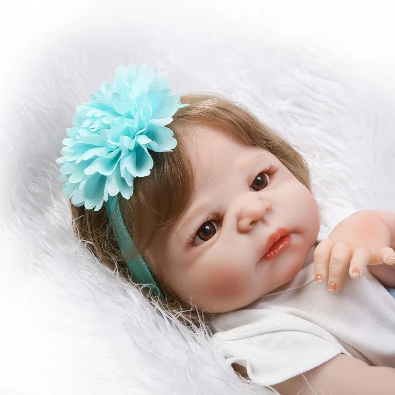 

New Arrival Lifelike Baby Dolls 22 Inch About 56cm Soft Lovely Realistic Vinyl Reborn Dolls Toys Kid's Birthday Christmas Gifts