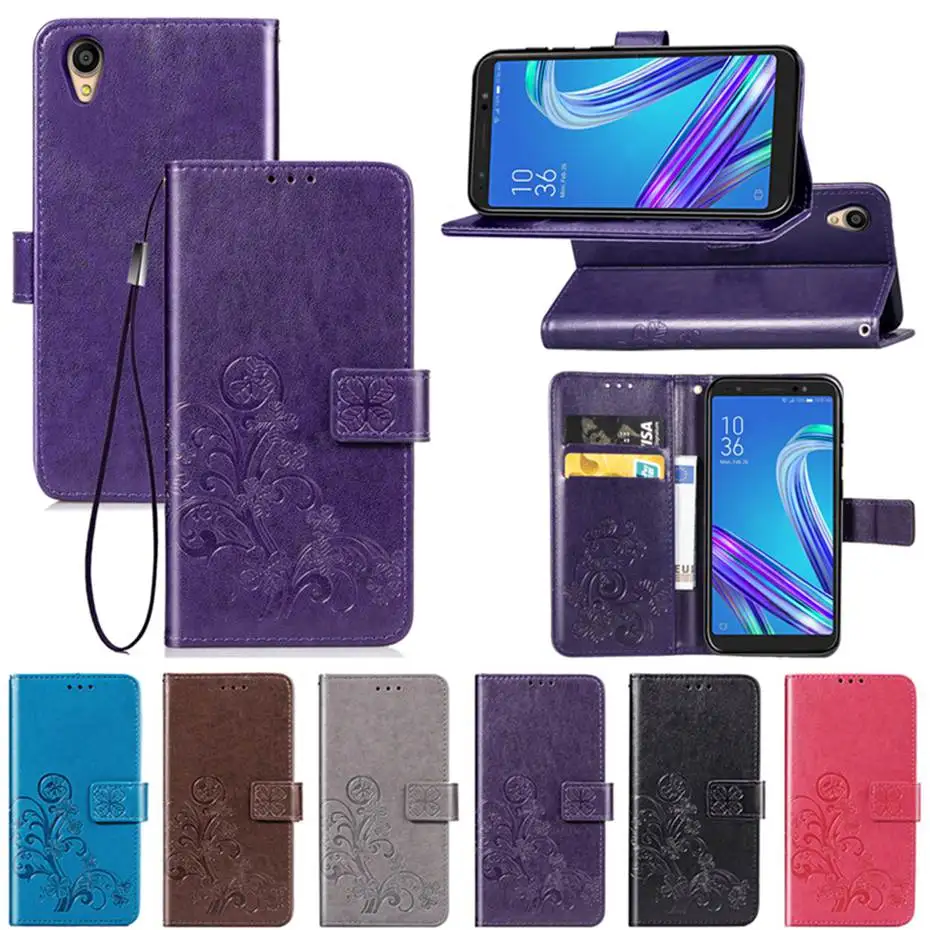 Чехол с откидной крышкой для Asus ZenFone Live L1 ZA550KL 5 3D чехол из искусственной кожи в