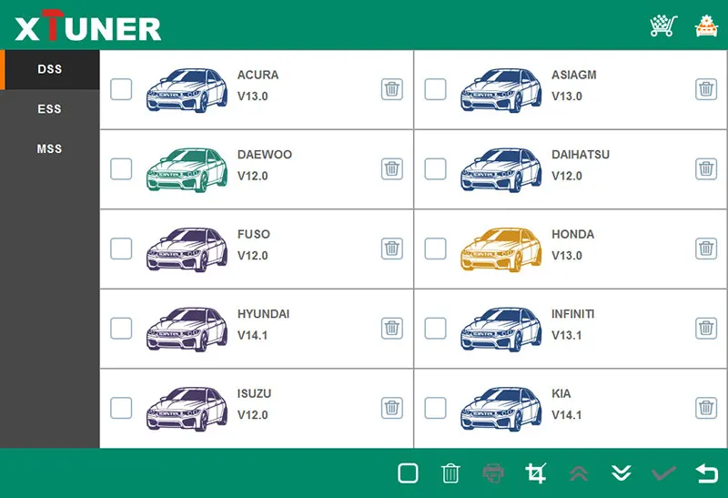 Новый Wifi XTUNER E3 полная система автомобильный диагностический инструмент OBD2 Diag/Exp/основной сервис батарея DPF Сброс лучше, чем Vpecker