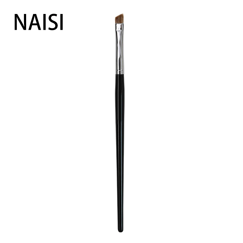 

NAISI 1PCS Single eyebrow brush for eyeliner makeup brush professional make up brushes high quality horse hair