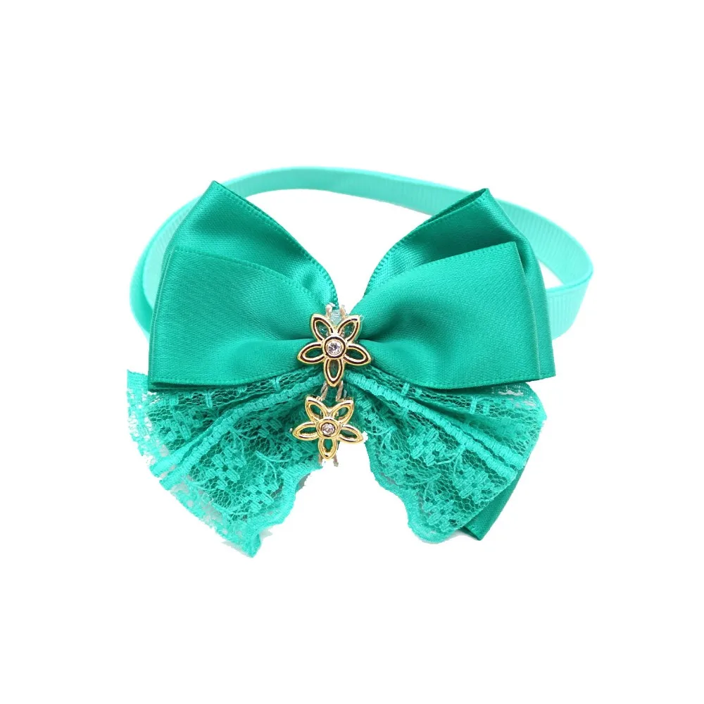 30 шт. собака галстук-бабочка для домашних питомцев дизайн кружева с бриллиантом Красочные кошка собака регулируемый галстук-бабочка ремень Собачий Ошейник бабочка аксессуары для домашних животных