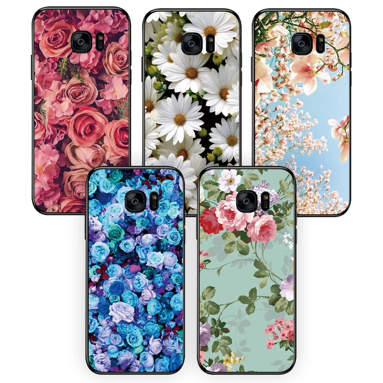 

Multi Graph Flower series Silicone soft phone case back cover For Samsung Galaxy J3 5 7 2017 J320 520 720 J3prime Phone case