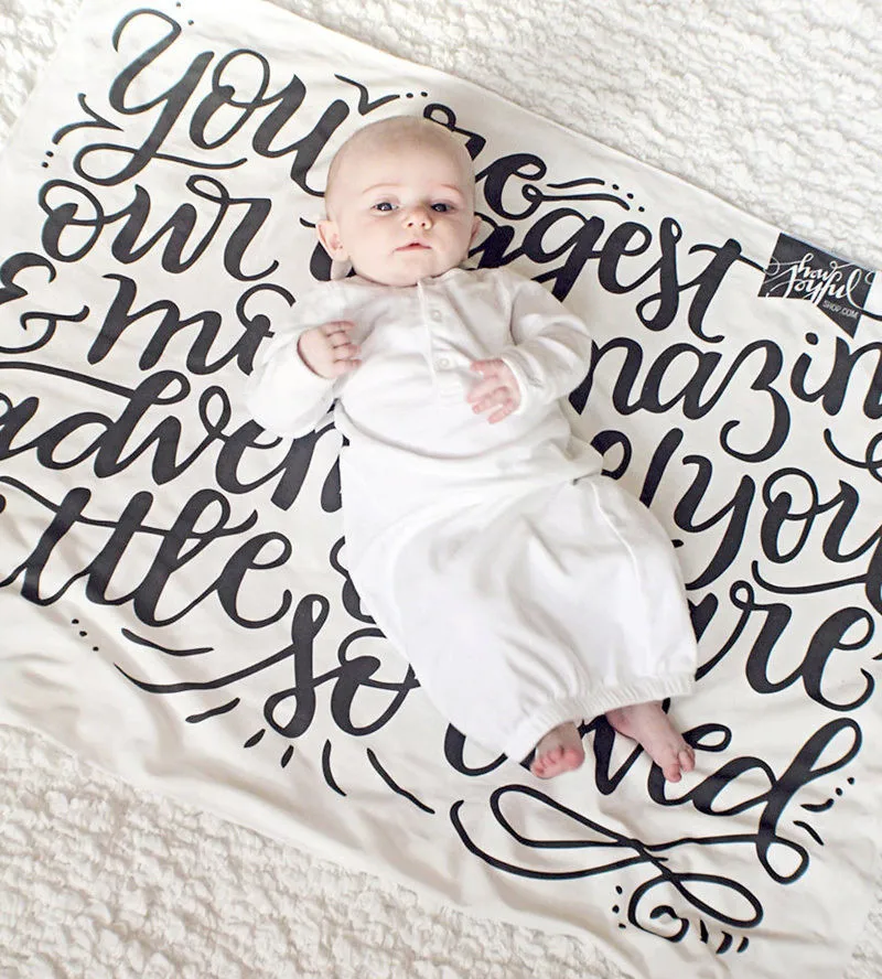Infant Baby Kids Graffiti Sleep Blanket Cotton Soft Swaddling For 0 24 Months Newborn Baby