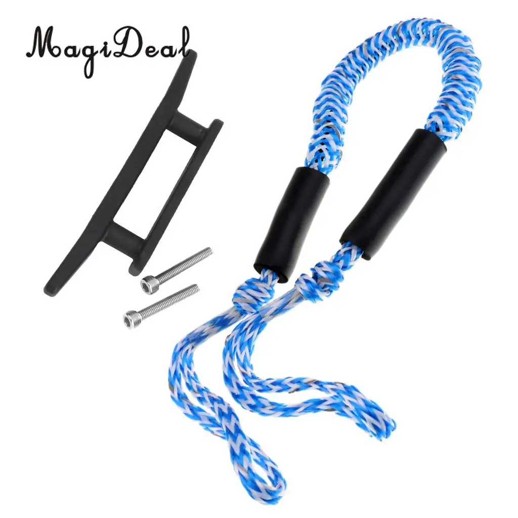 3.5 ft Bungee Cord Rope Dock Line Boat Cleat Docking Stretch Snubber Slide Adjust