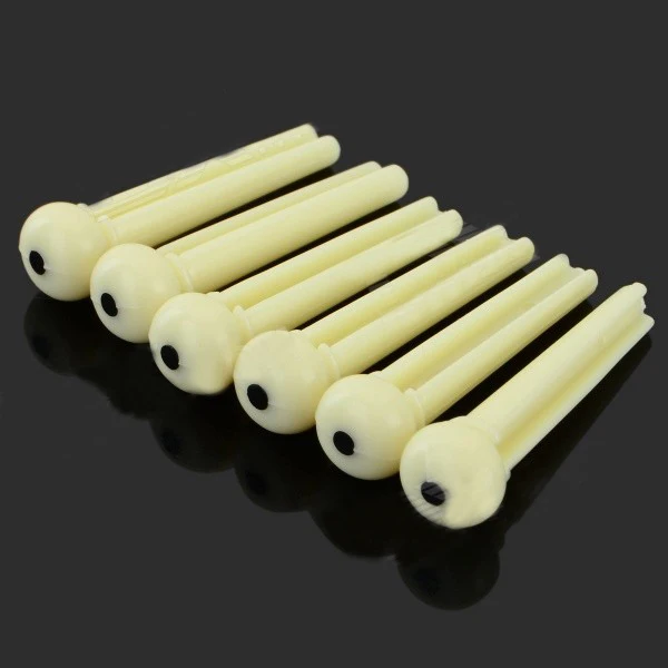 

2000pcs/Lot Guitar string nails Bridge pin solid string cones Guitar Parts Black/White