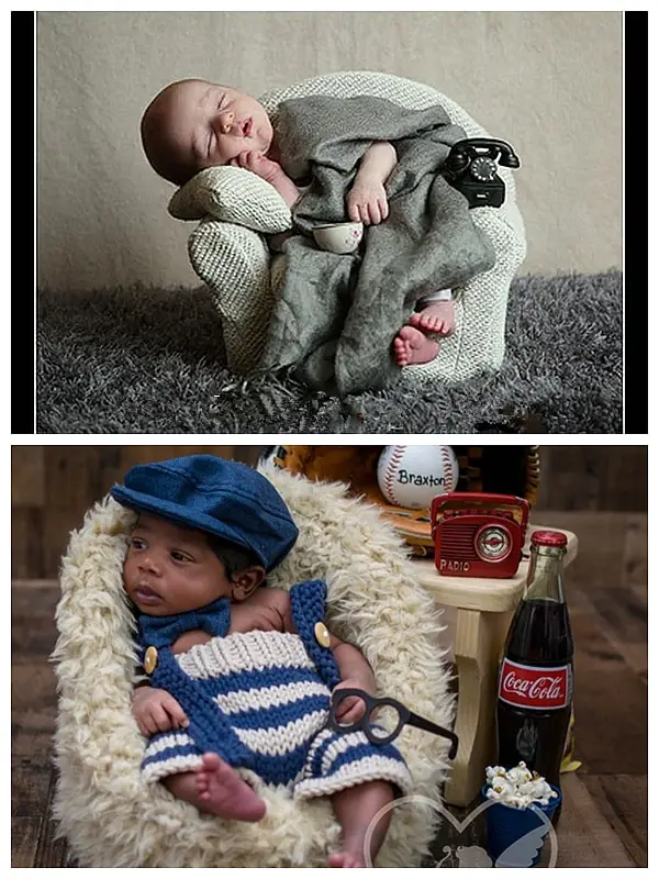 Retro radio telephone camera accessories  props decorations and creative lovely photography objects newborn photography props