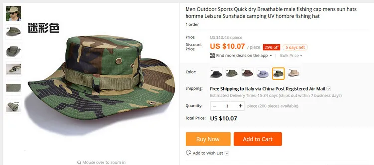 Men Outdoor Sports Breathable camouflage fishing cap mens sun hats 