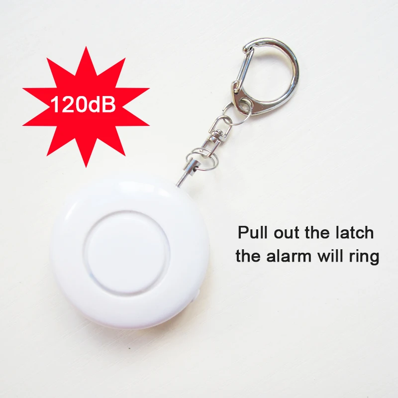 KopiLova Women 120dB Personal Alarm Anti-rob Self Defense Alarm Attack Protection Key Chain Alarm for Elderly Kids