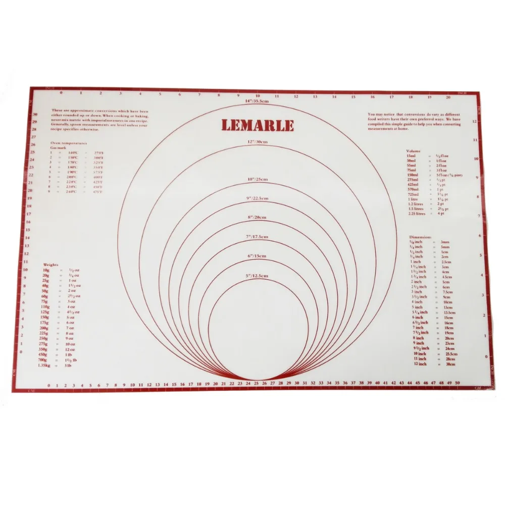 

595X385mm(23.42''X15.15'') Non Stick Silicon baking mat Macaron/Pastry/Cookie/Bun/Bread Making Kitchen Cake Sugar Craft Tools