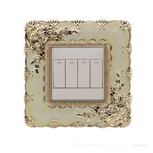 European 86 style Switch paste Acrylic Plastic wall paste Switch sleeve Double socket Decoration paste protective cover Hotel
