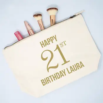 

custom birthday Name Pouch bridesmaid wedding Gift Make Up Cosmetic Bags Purses Unique Gift for Bridal Party Bags