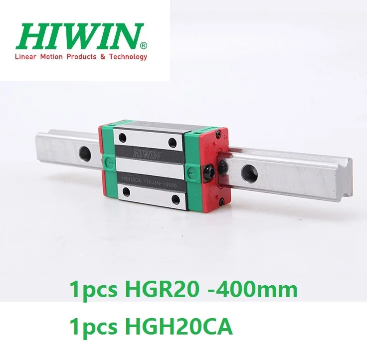 

1pcs 100% original Hiwin linear rail guide HGR20 -L 400mm + 1pcs HGH20CA linear narrow block for cnc router