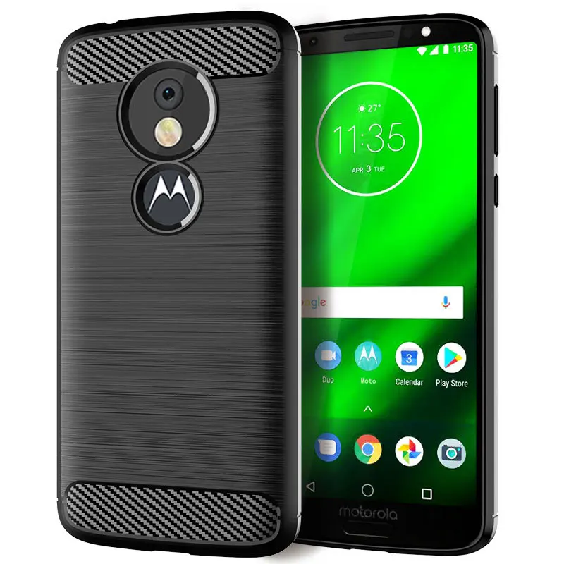 Углеродное волокно оптом текстура тонкий защитный Матовый ТПУ чехол для Motorola Moto G6 G6 плюс G6 играть G5 G5 плюс G5S G5S плюс