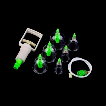 

6pcs/set Massage Cans Massager Health Monitors Product Cans Opener Pull Vacuum Cupping Massage with Tube Easy Operation
