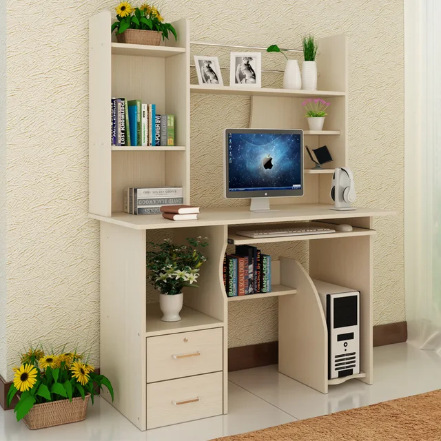 Qiu Yan Simple Desktop Computer Desk With Bookcase Qiu Yan Simple Desktop Computer Desk With Bookcase Table And Household Composition Tables Minimalist