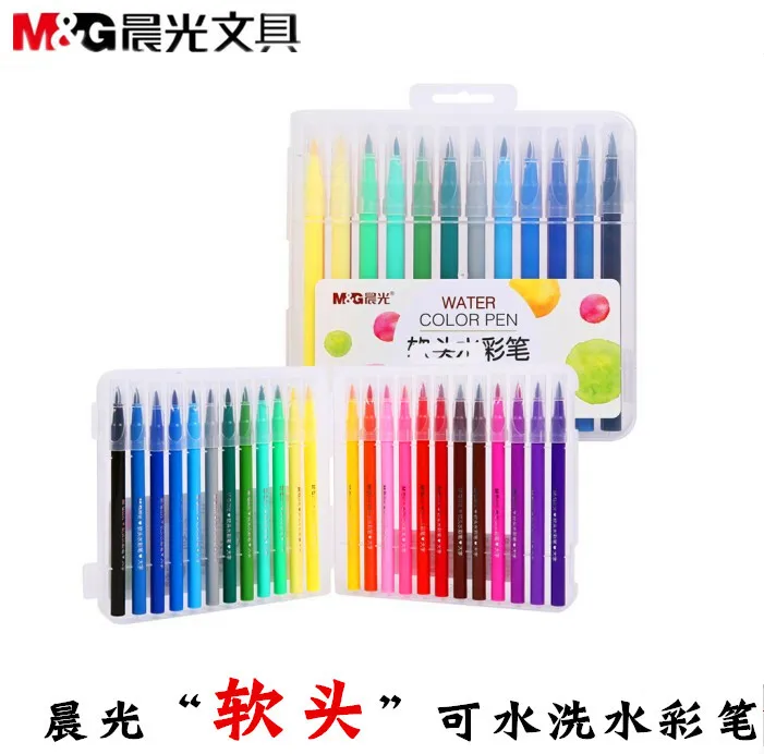 

12/18/24Watercolor brush manga markers for school drawing colored marker pens for sketch art design suppies liners gift for kid