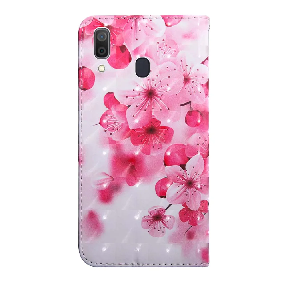 3D флип чехол для Samsung Galaxy A10 A20 A20E A30 A40 A50 A60 A70 2019 кожаный A 10 20 20E 30 40 50 60