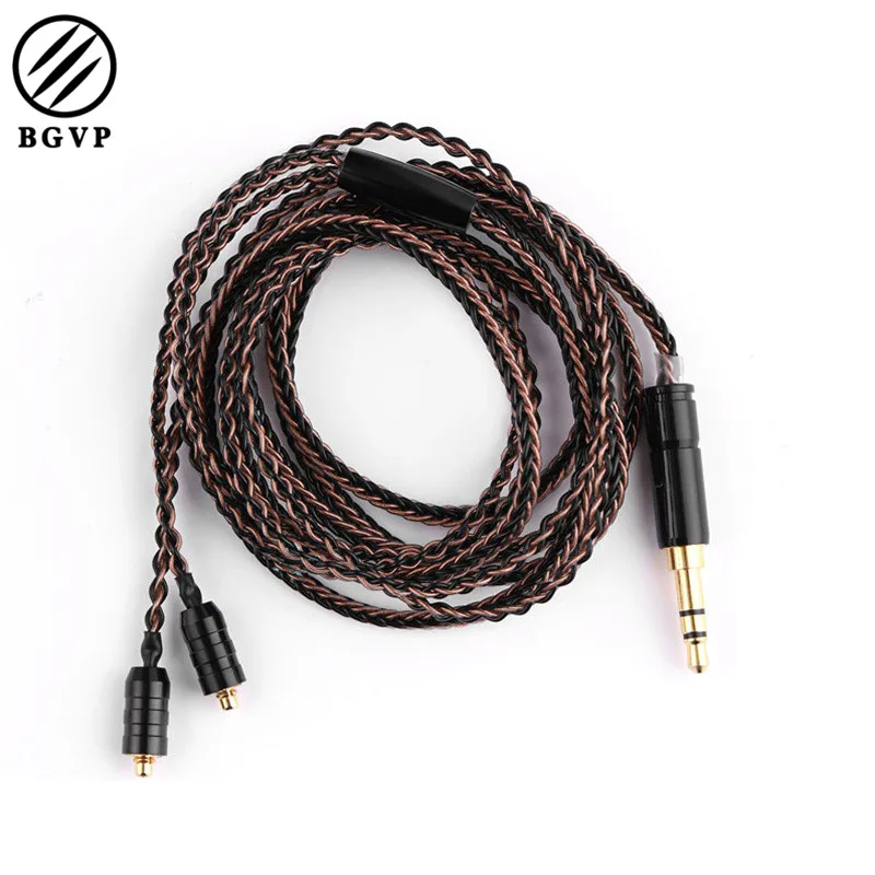 BGVP DX3 2 5 мм/3 мм OCC 8 жильный смешанный плетеный кабель для наушников MMCX 3 частотный Hi